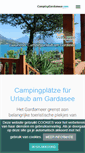 Mobile Screenshot of campinggardasee.de